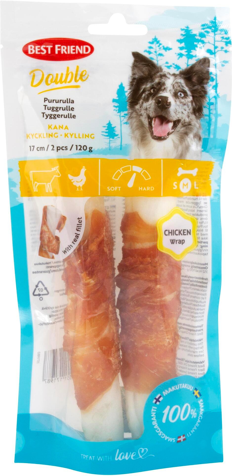 Best Friend Dubbelrull Tuggben med Kyckling 120 g