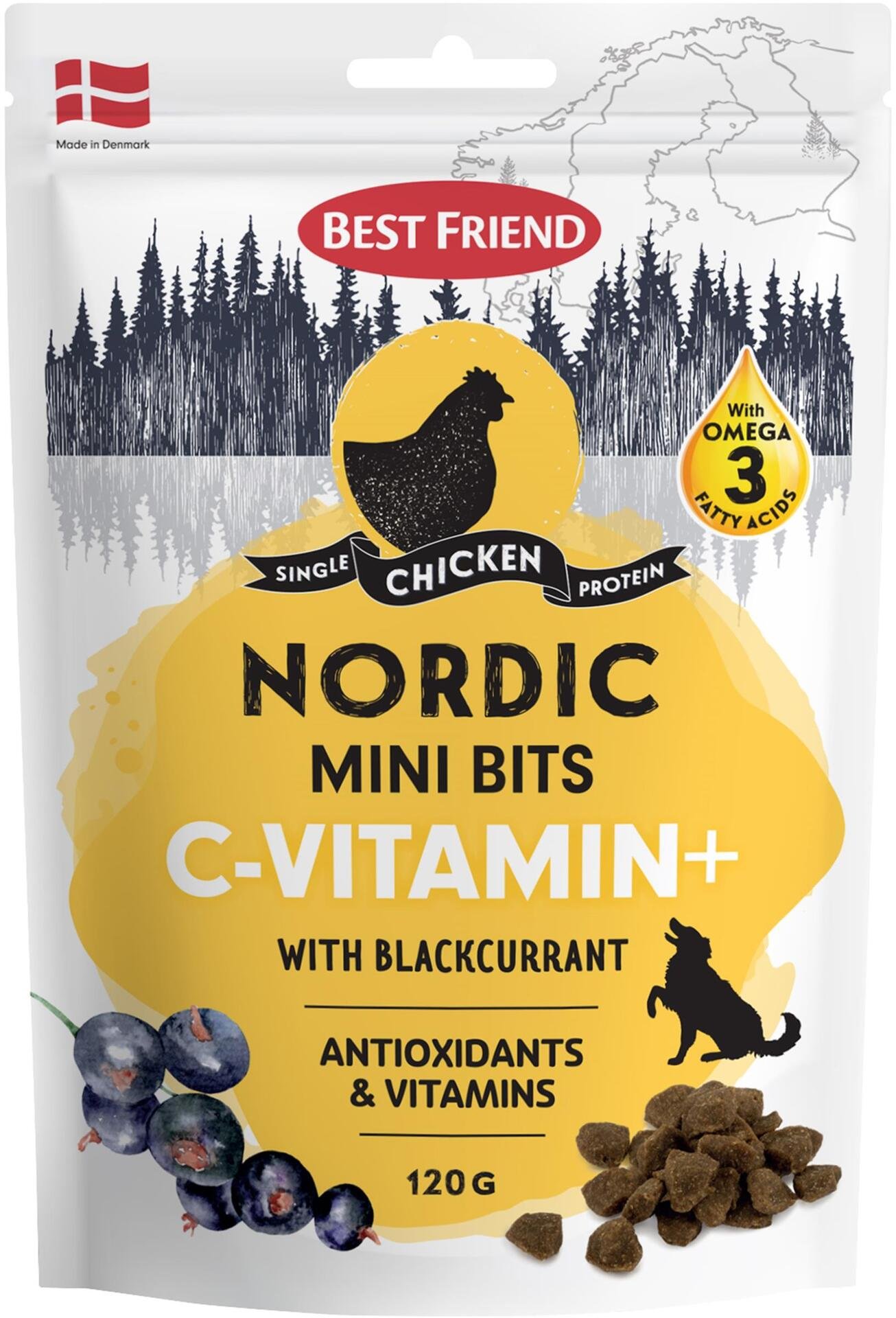Best Friend Mini Bits Hundgodis Med C-vitamin 120 g