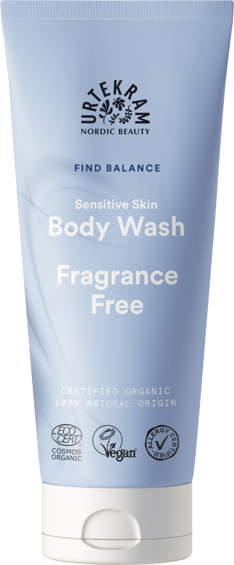 Urtekram Beauty Fragrance Free Body Wash 200 ml