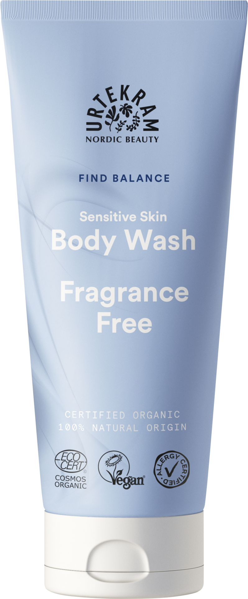 Urtekram Beauty Fragrance Free Body Wash 200 ml