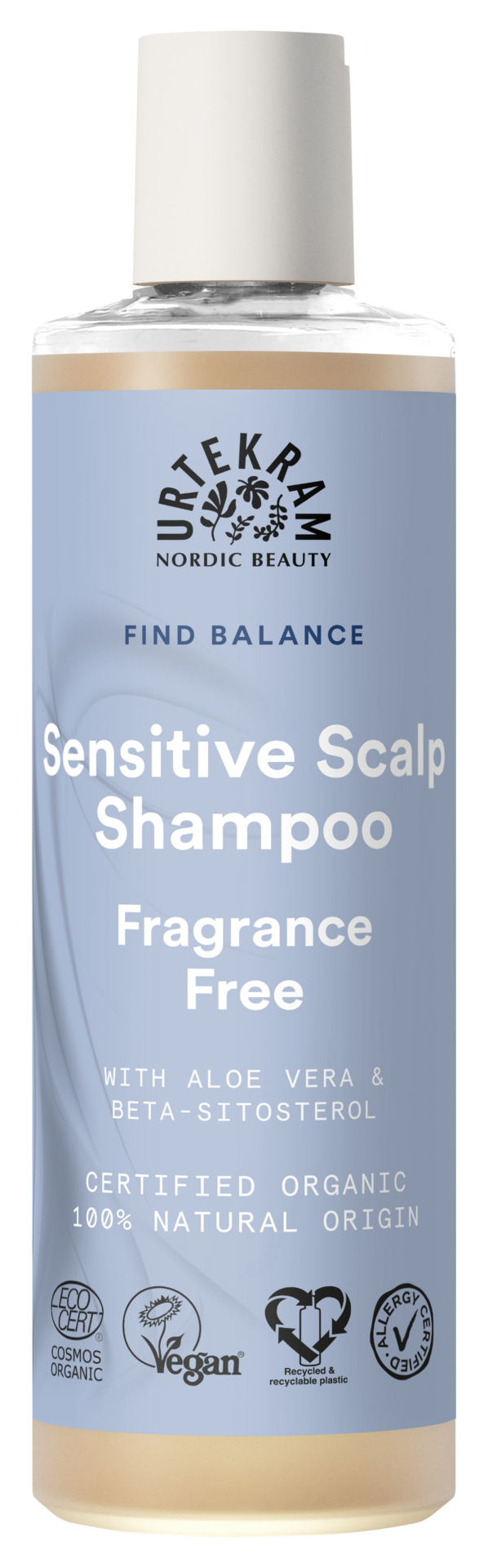 Urtekram Beauty Fragrance Free Shampoo 250 ml