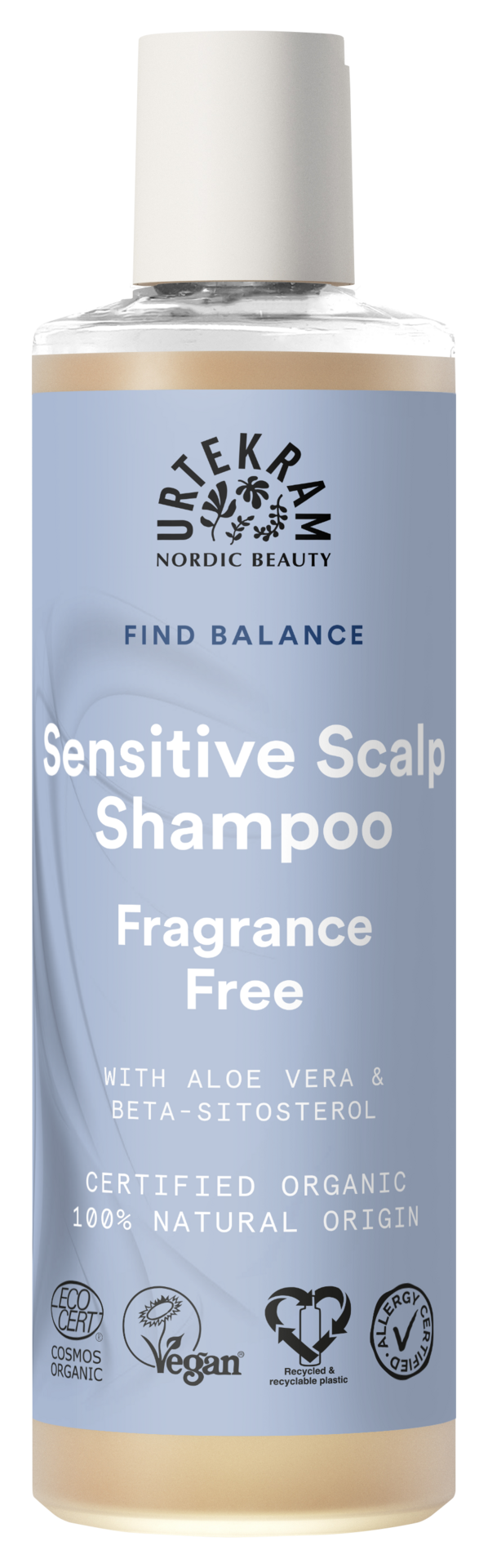 Urtekram Beauty Fragrance Free Shampoo 250 ml