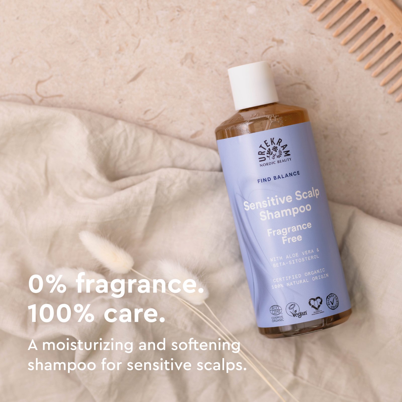 Urtekram Beauty Fragrance Free Schampo 500 ml