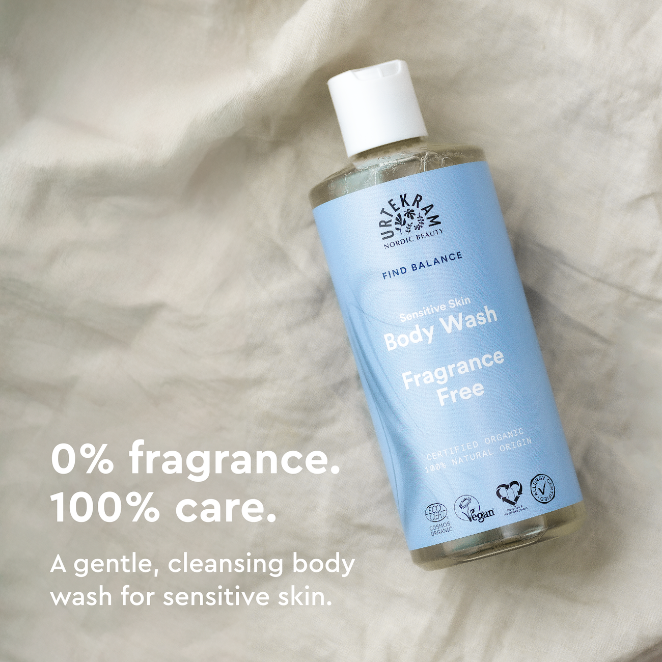 Urtekram Beauty Fragrance Free Body Wash Organic 500 ml