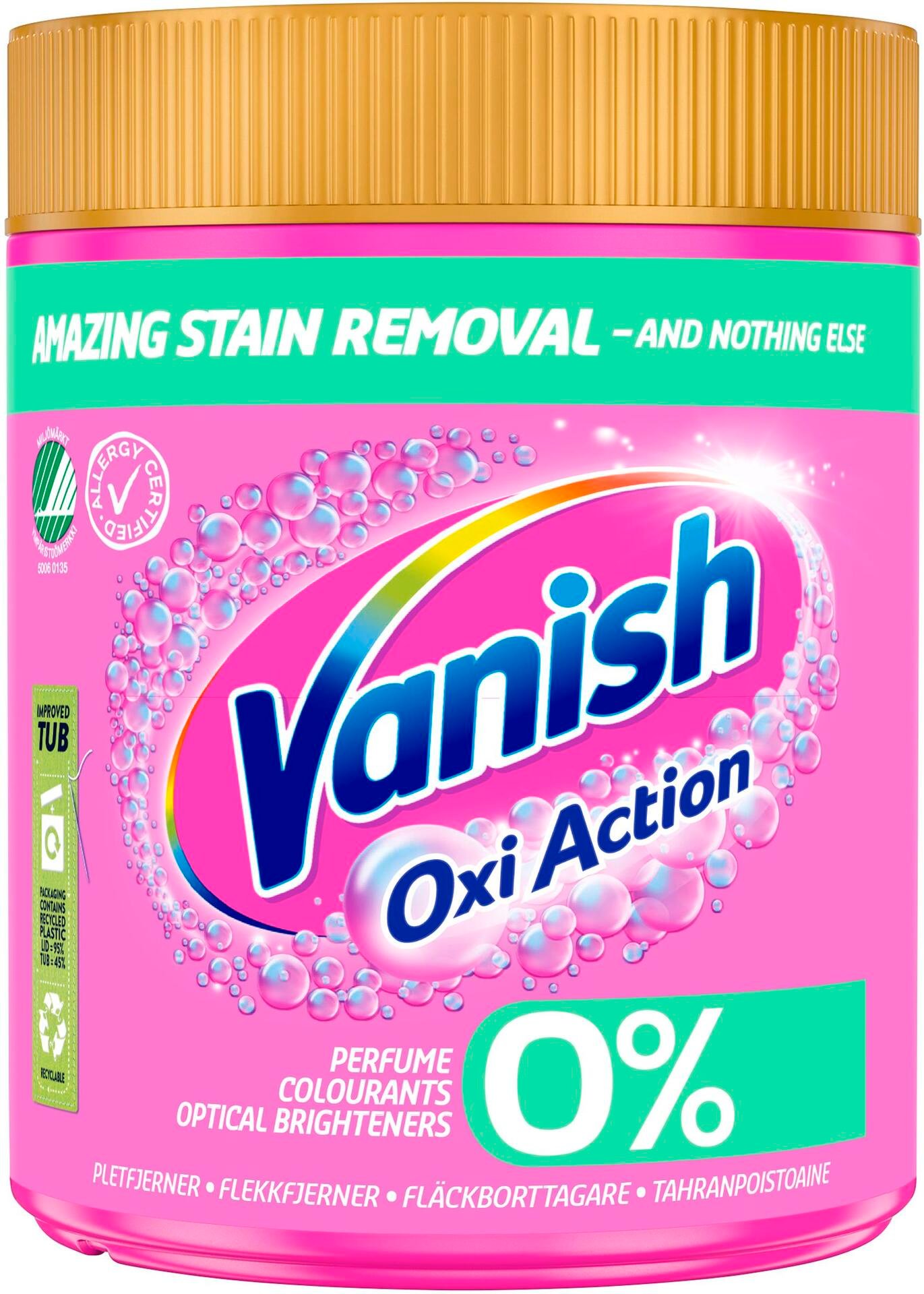 Vanish 0% Fläckborttagningspulver 440 g