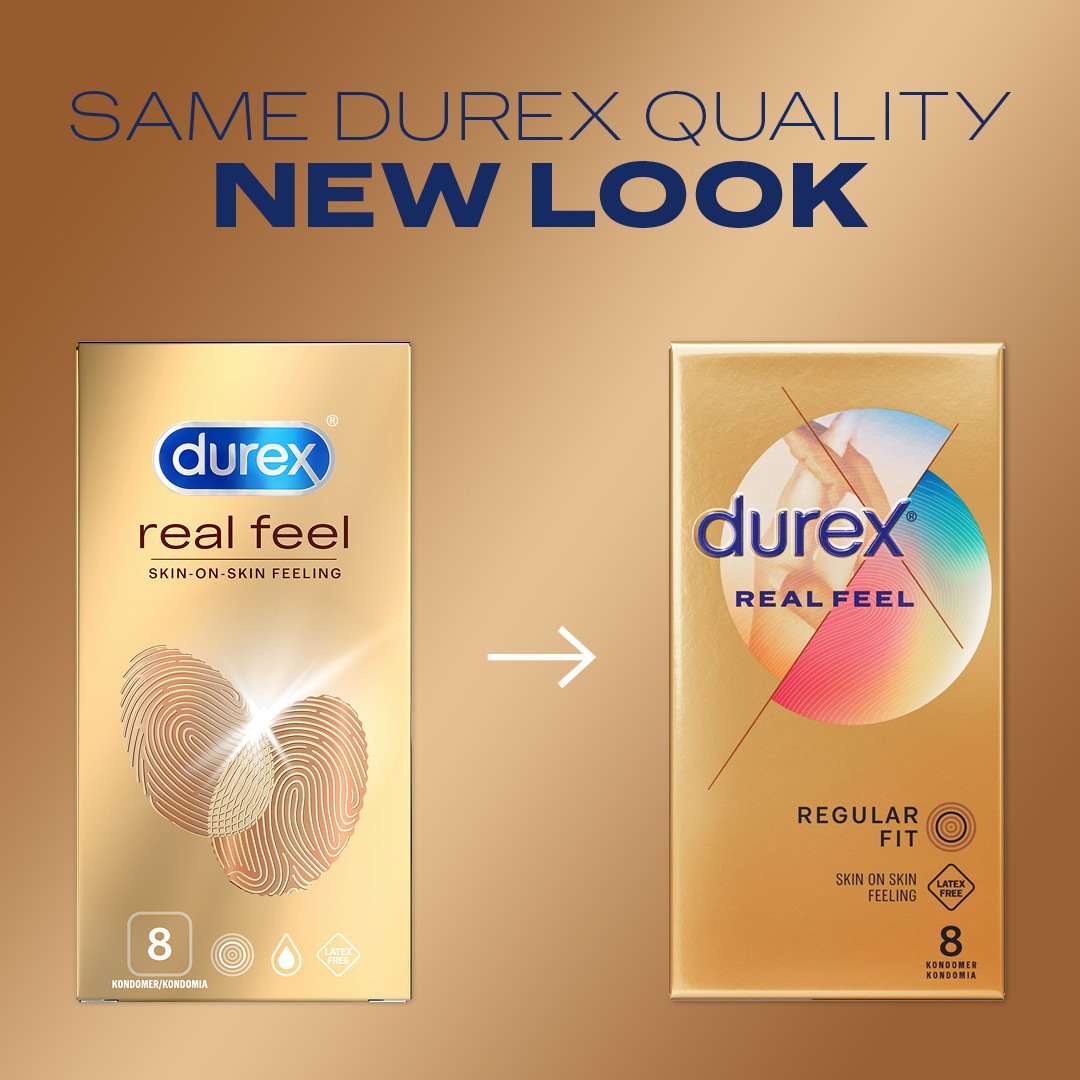 Durex Real Feel Skin-On-Skin Feeling 8 st
