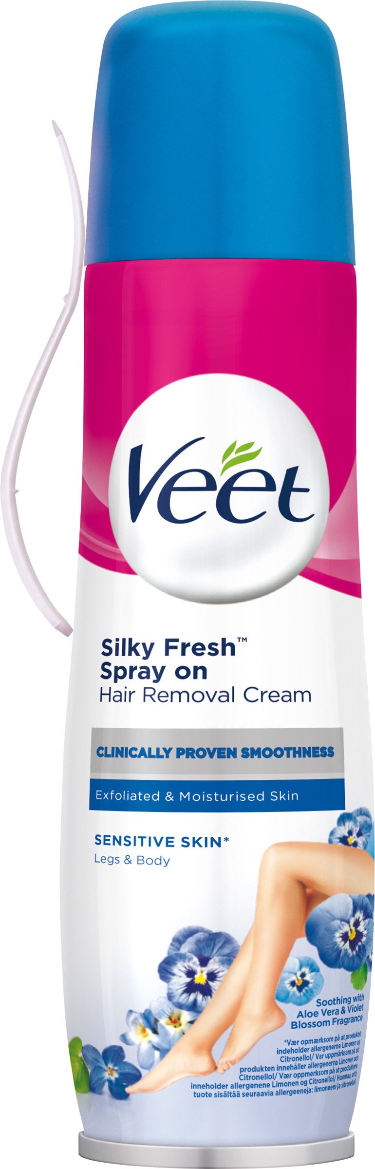 Veet Spray On Hårborttagningskräm Känslig Hud 150 ml