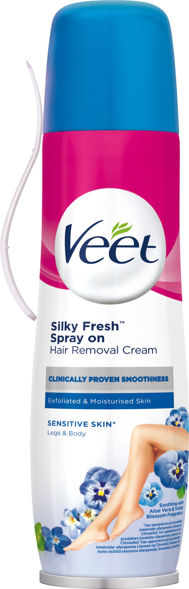 Veet Spray On Hårborttagningskräm Känslig Hud 150 ml