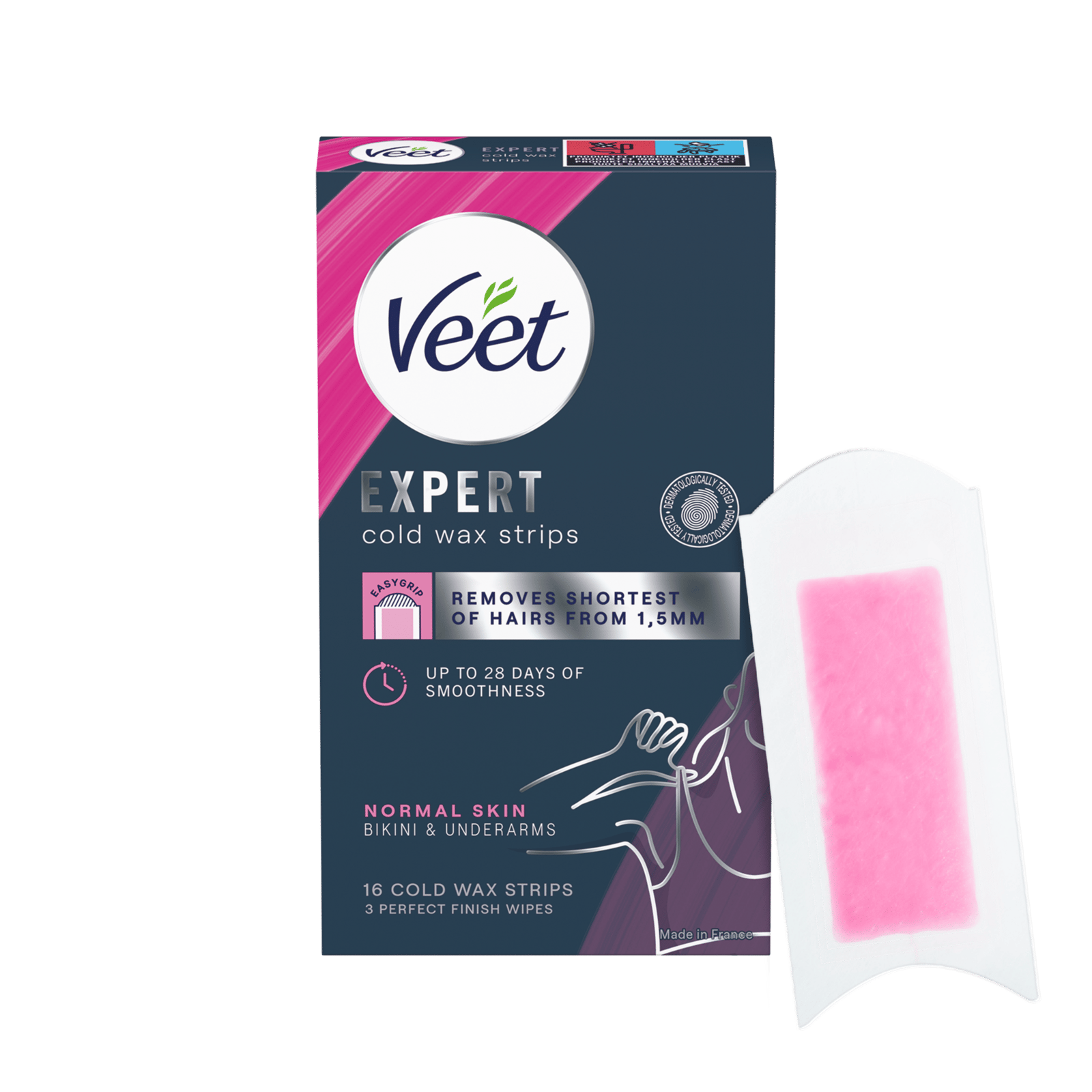 Veet Expert Vaxremsor Normal hud för bikini & armhåla 16 st