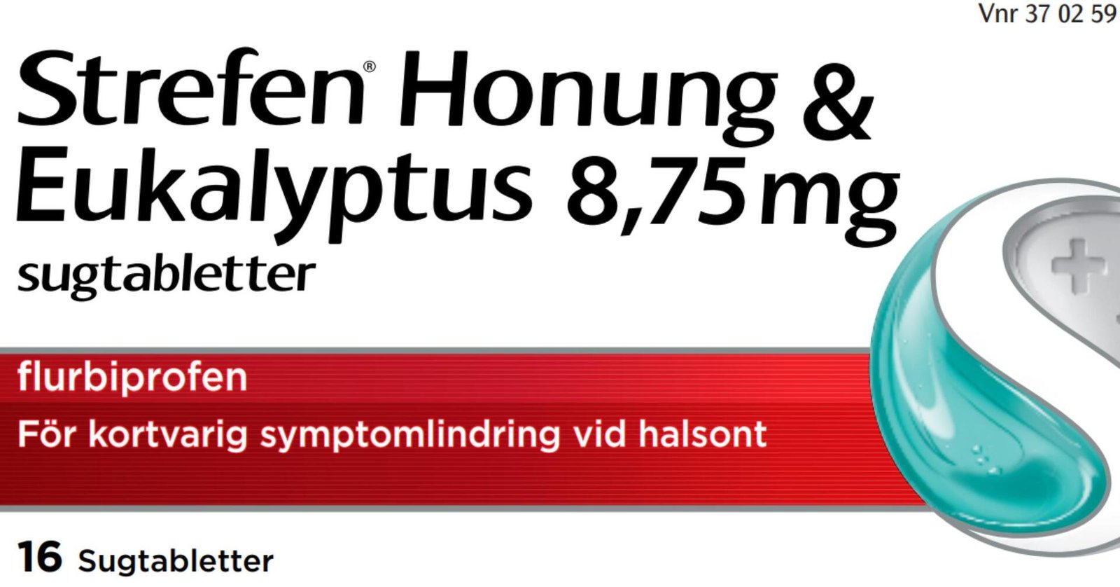 Strefen Honung & Eukalyptus Sugtabletter 8,75 mg 16 st