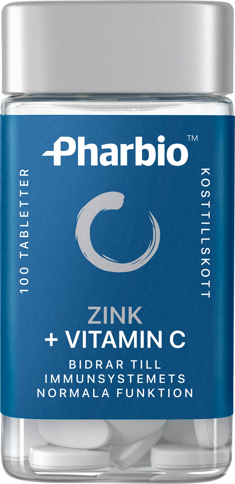 Pharbio Zink + Vitamin C 100 tabletter