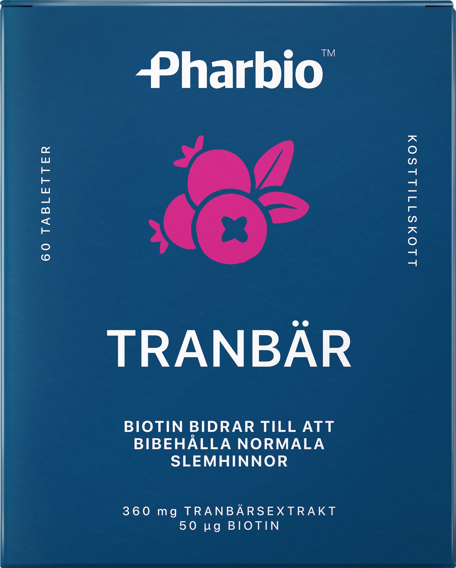 Pharbio Tranbär 60 tabletter