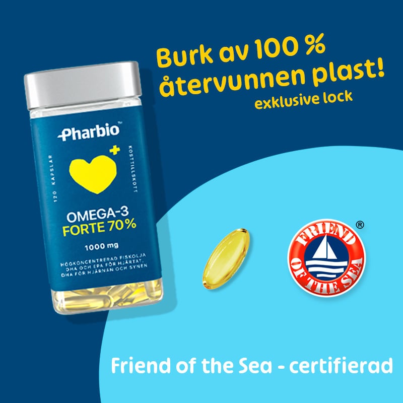 Pharbio Omega-3 Forte 120 kapslar