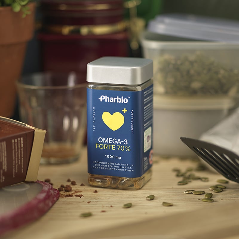 Pharbio Omega-3 Forte 120 kapslar