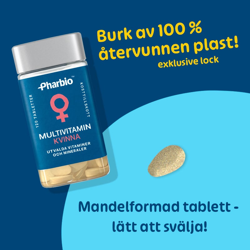 Pharbio Multivitamin Kvinna 120 tabletter