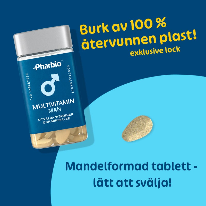 Pharbio Multivitamin Man 120 tabletter