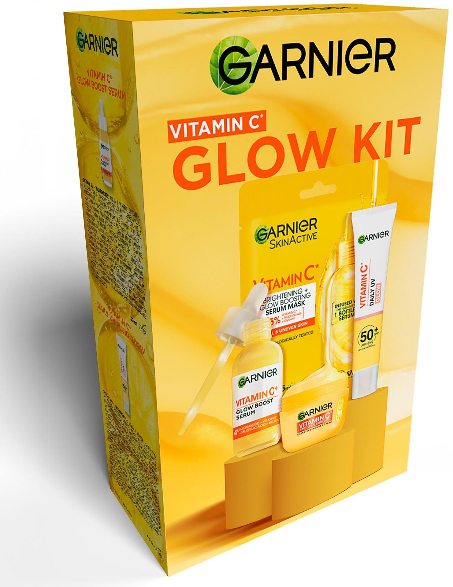 Garnier Vitamin C Glow Kit Brightening Skincare Gift Box