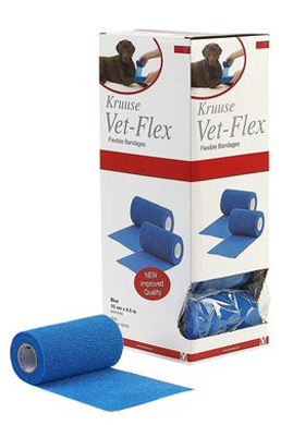 Vet-Flex Elastisk Binda Blå 10 cm x 4,5 m 10 st