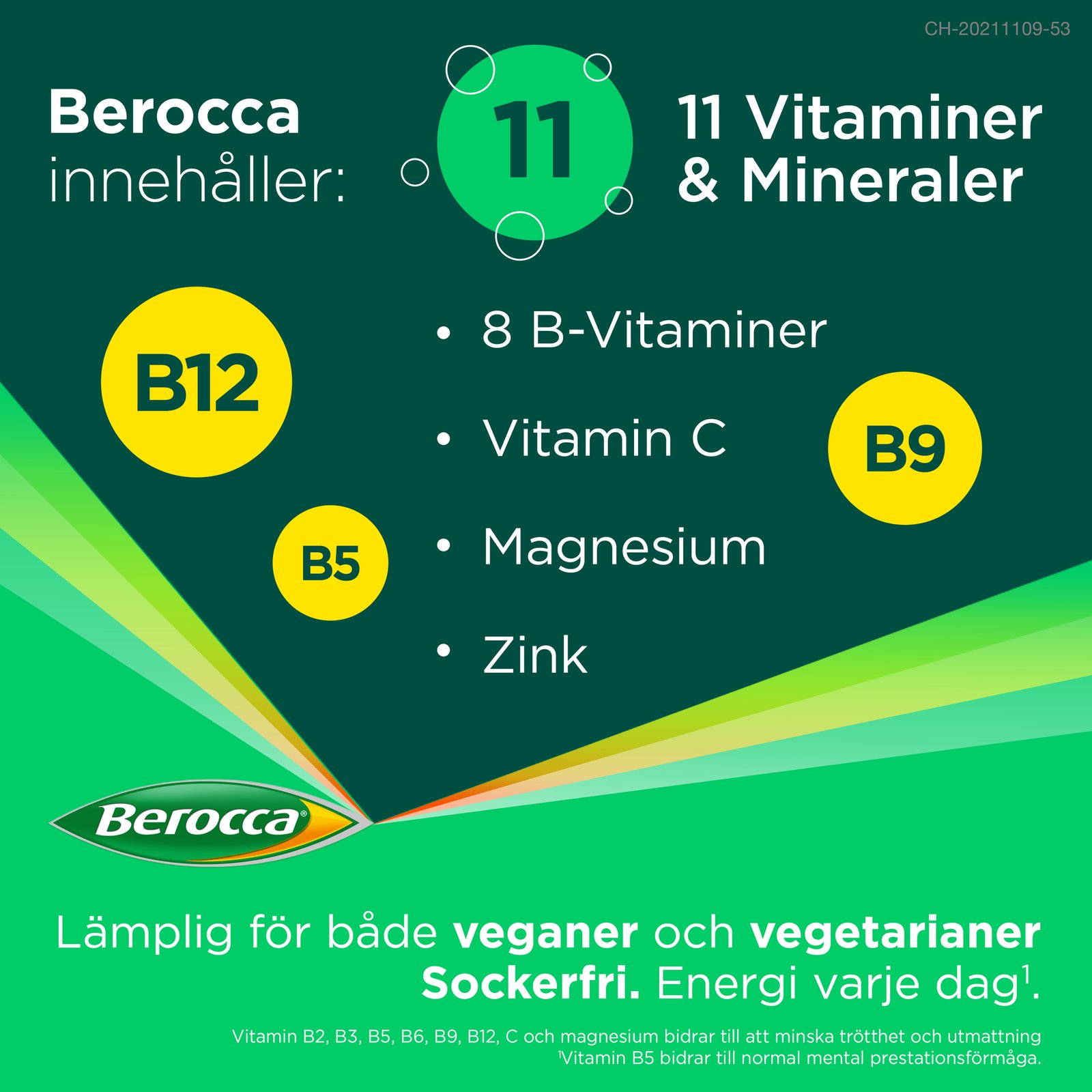 Berocca Energy Apelsin 15 brustabletter