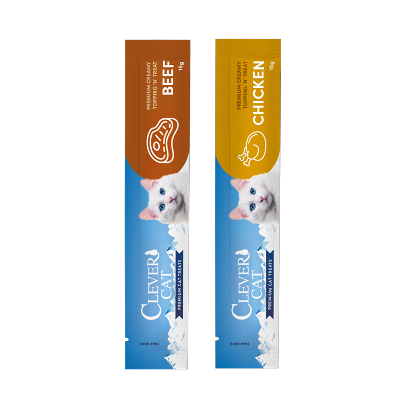 Clever Cat Creamy Cat Chicken/Beef 6-pack