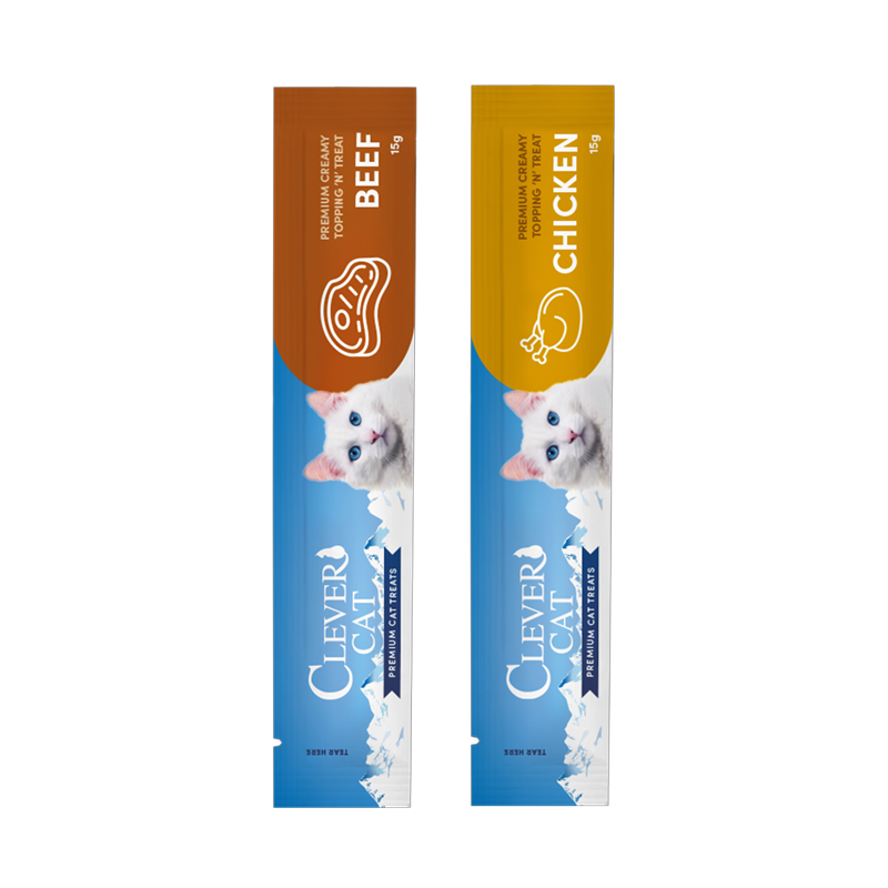 Clever Cat Creamy Cat Chicken/Beef 6-pack
