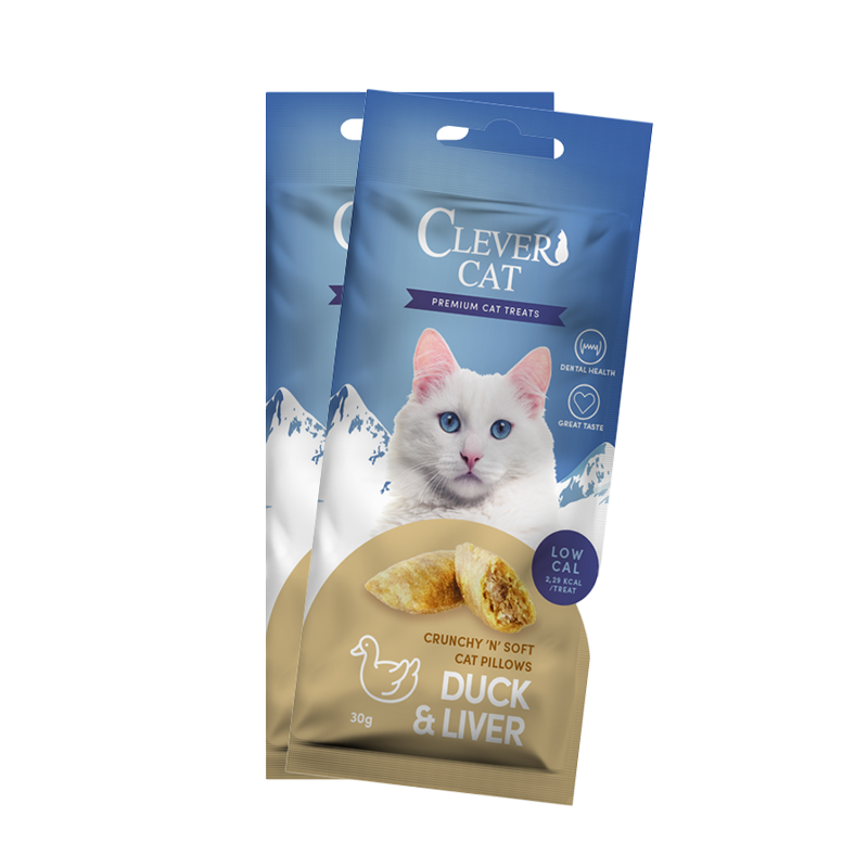 Clever Cat Pillows Duck & Liver 30 g