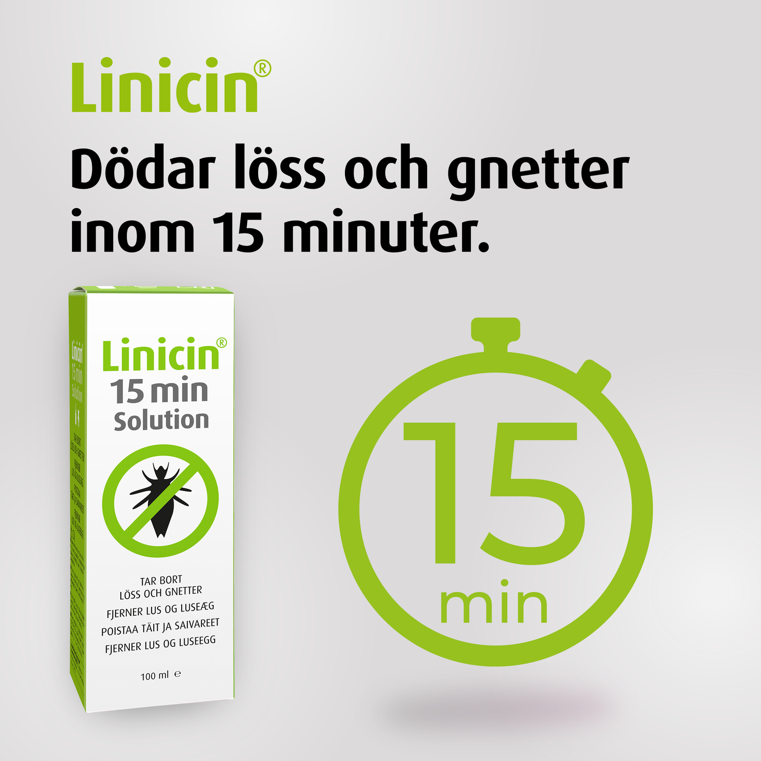 Linicin 15 min Solution Lusmedel 100 ml