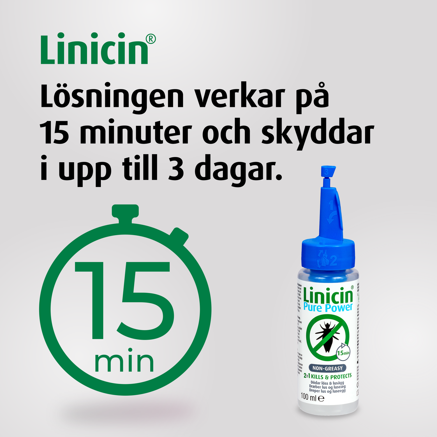 Linicin Pure Power 2in1 Lusmedel 100 ml