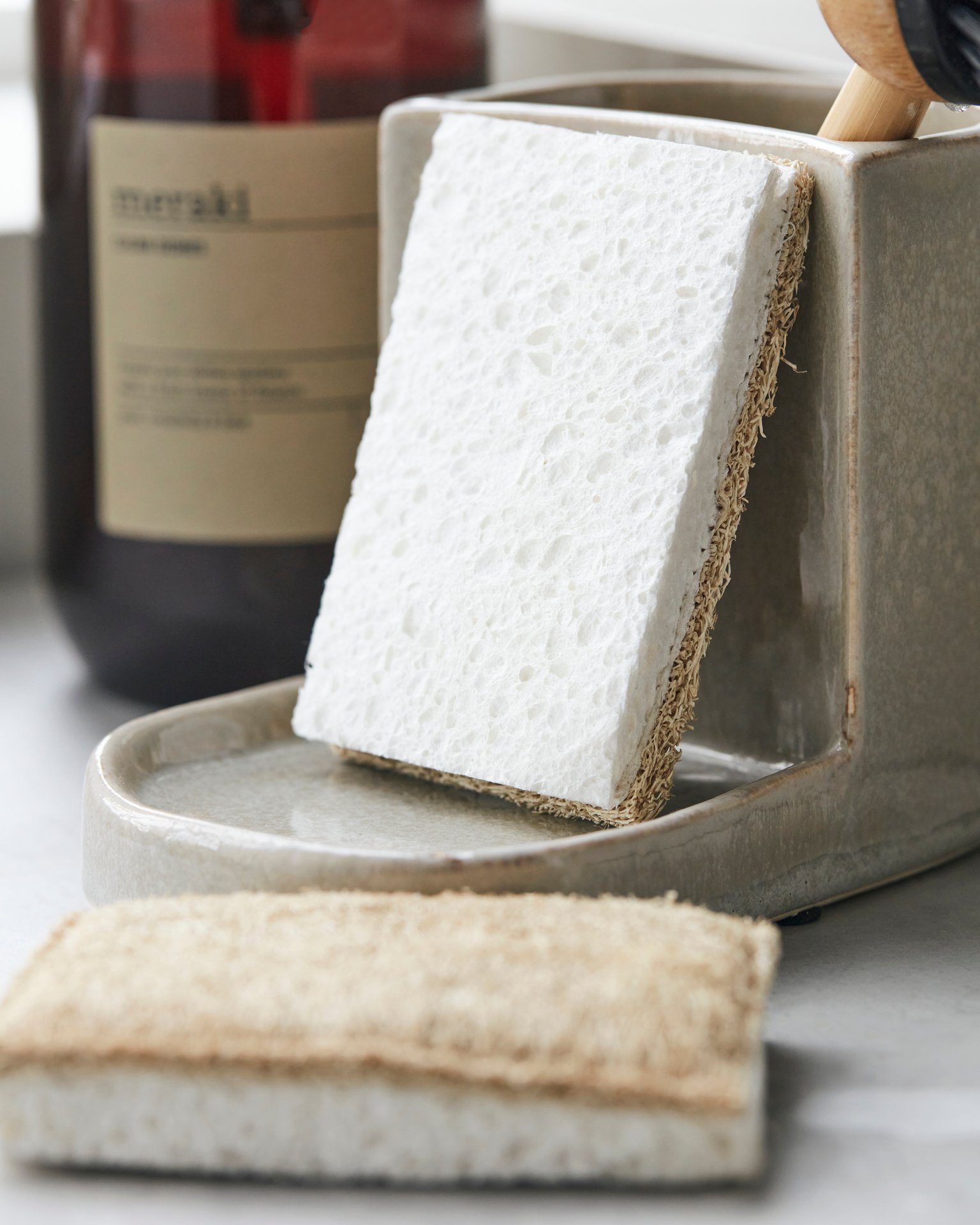 meraki Reseda Rengöringssvampar Natur 2 st