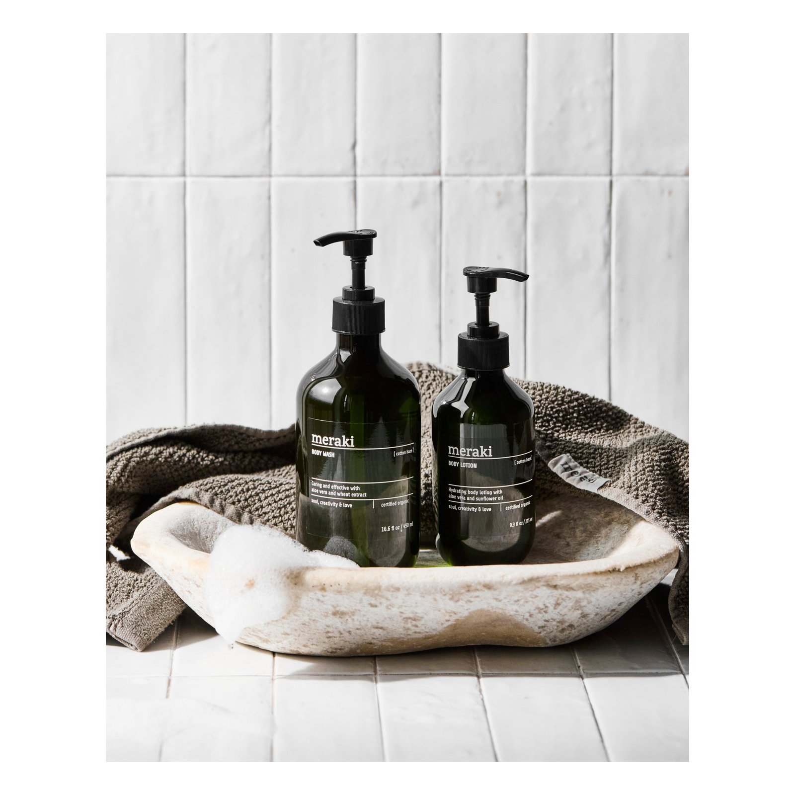 Meraki Body Wash Cotton Haze 490 ml