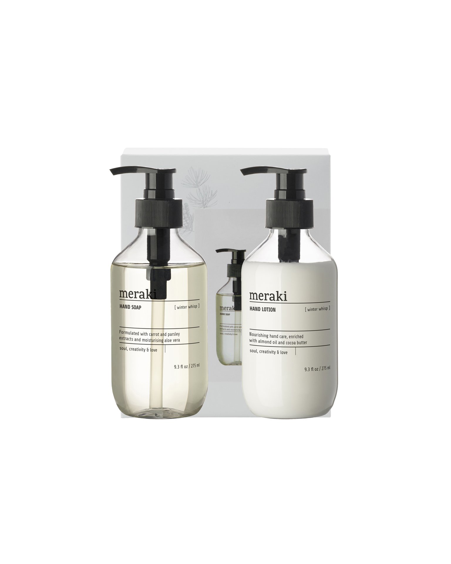 Meraki Gift box Winter Whisp Hand Soap + Hand Lotion 275 ml