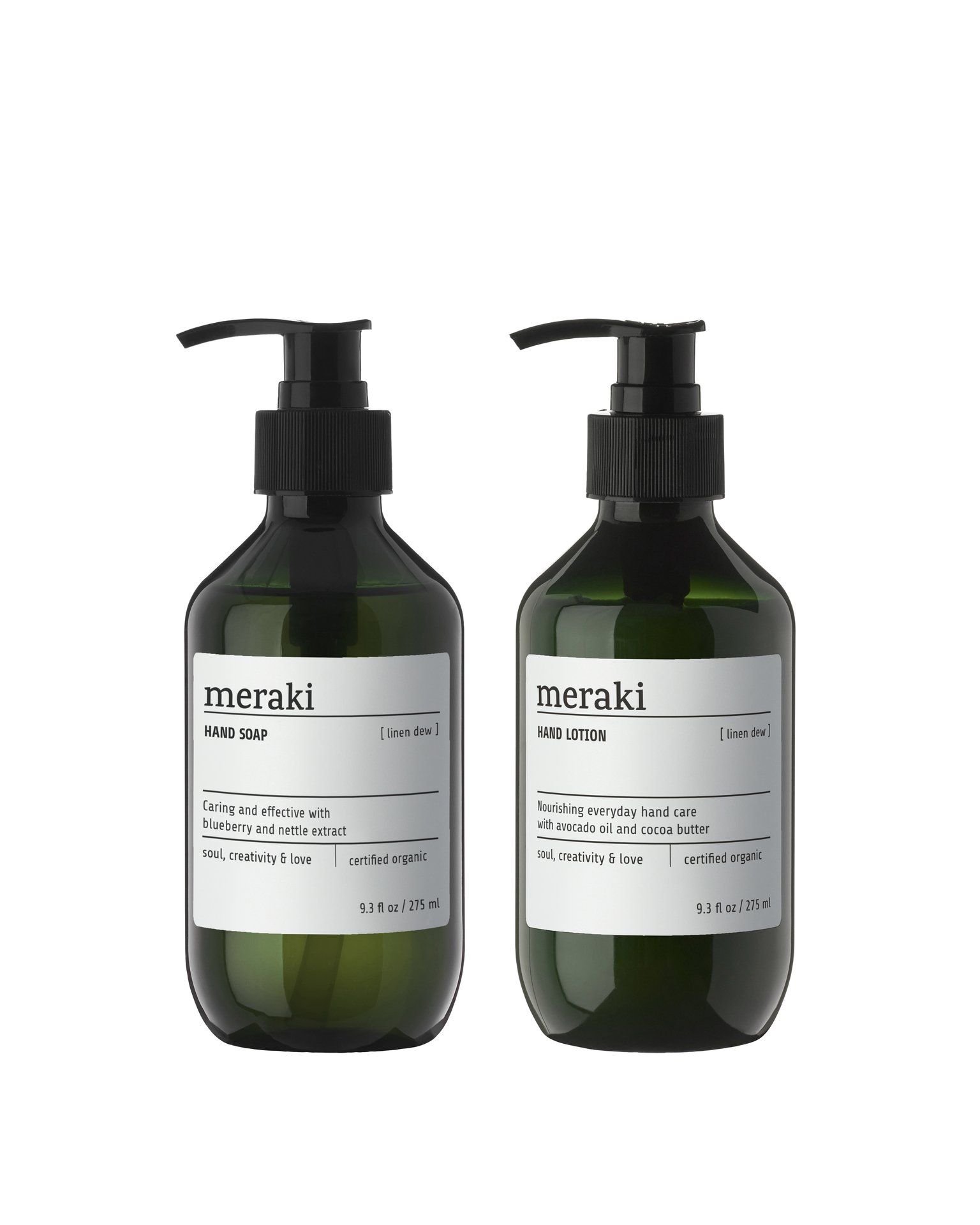 Meraki Presentask Linen Dew Simple Hand Care 2 x 275 ml