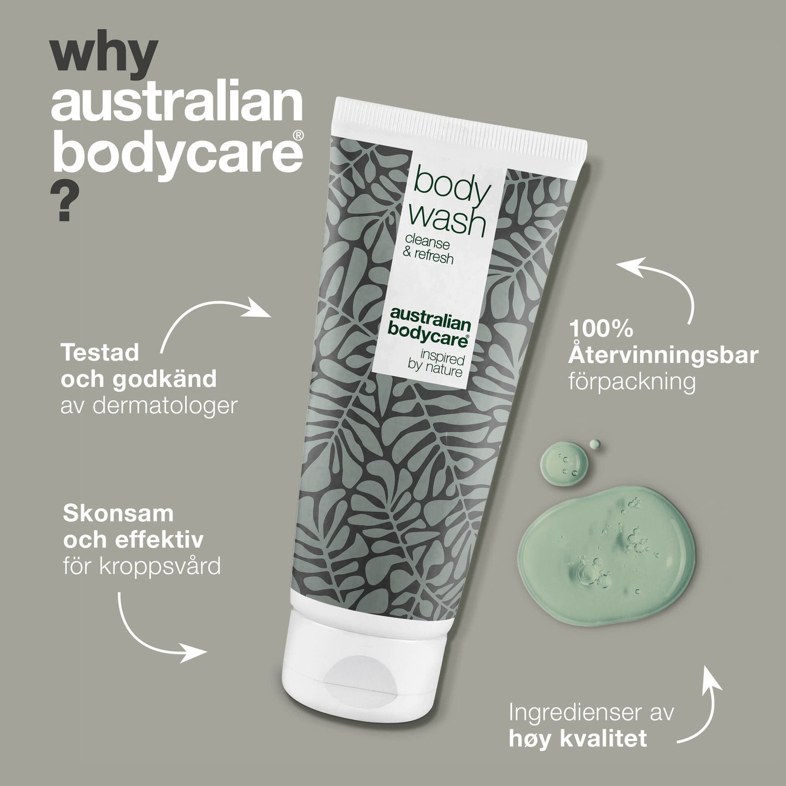 Australian Bodycare Duschtvål Oren hud och Svettlukt 200 ml