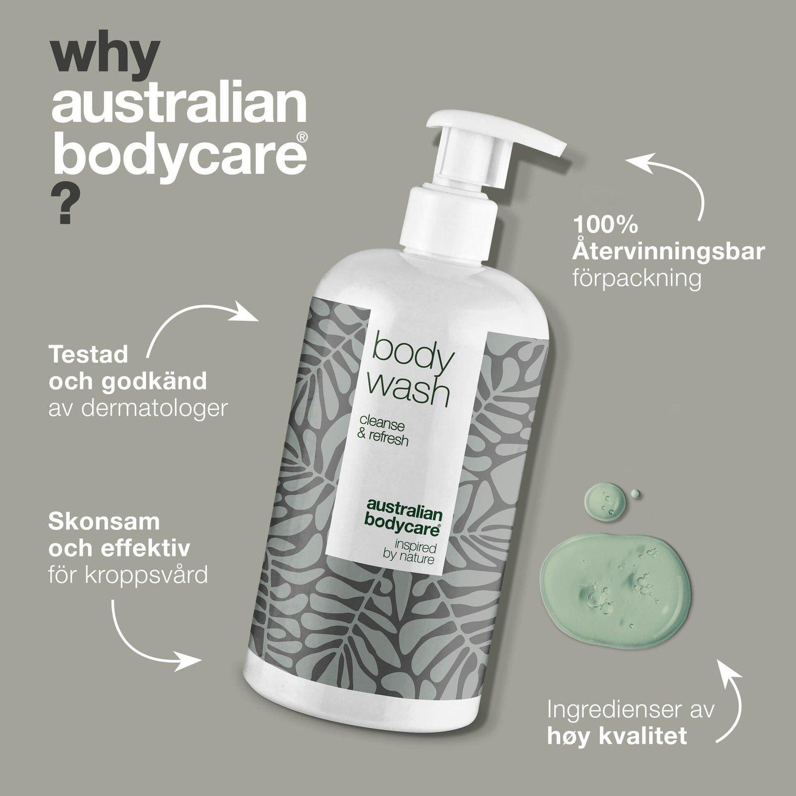 Australian Bodycare Duschtvål för oren hud och svettlukt 500 ml