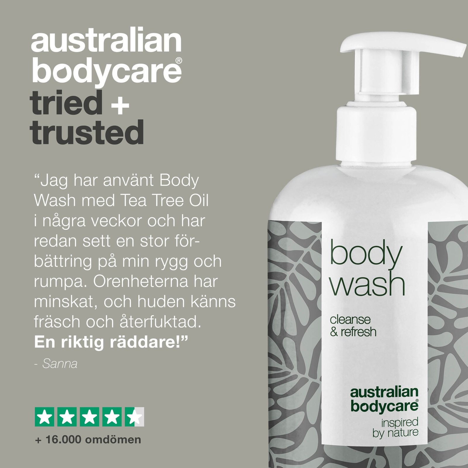 Australian Bodycare Duschtvål för oren hud och svettlukt 500 ml