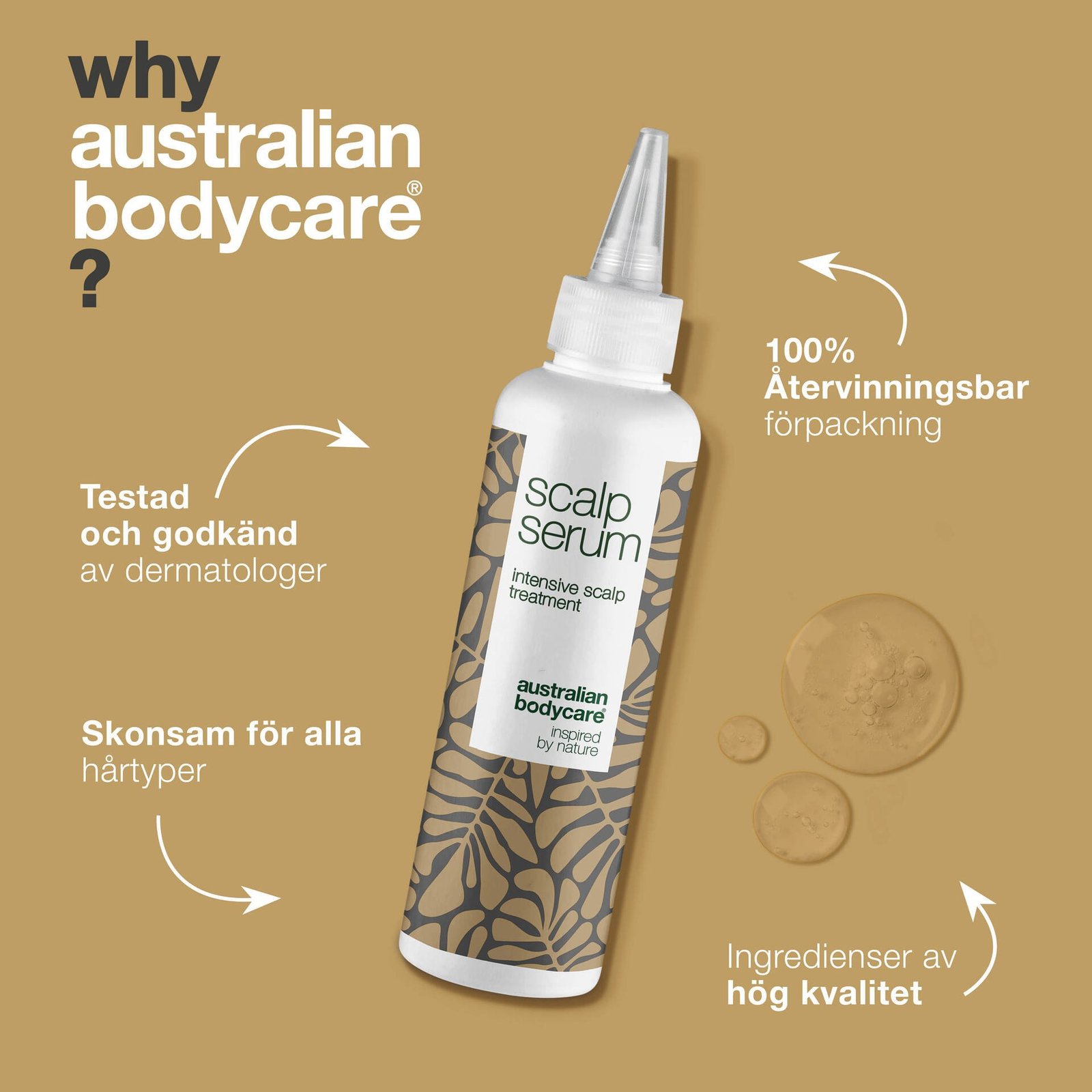 Australian Bodycare Scalp Serum mot mjäll, torr och kliande hårbotten 150 ml