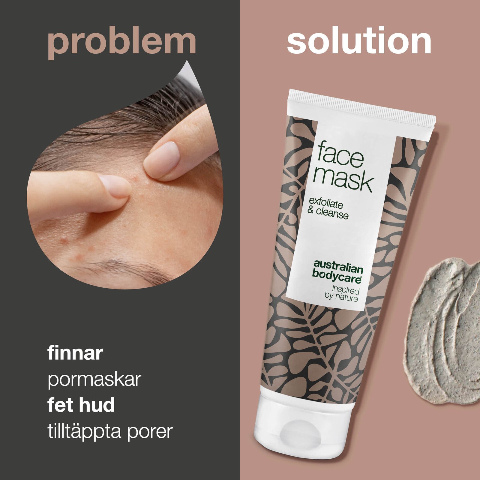 Australian Bodycare Ansiktsmask mot pormaskar 100 ml