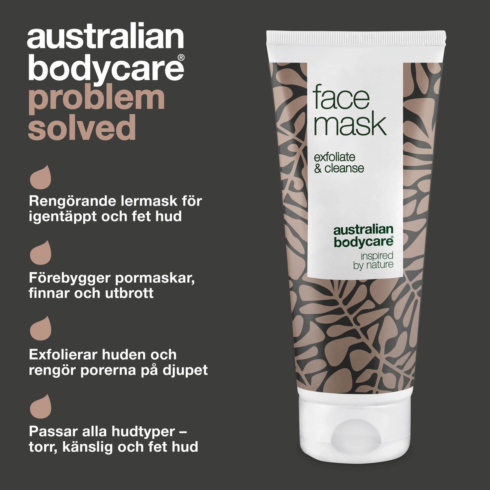 Australian Bodycare Ansiktsmask mot pormaskar 100 ml