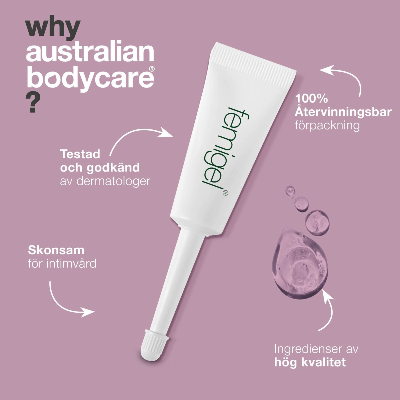 Australian Bodycare Femigel Intimgel mot torrhet och klåda 5 x 7ml