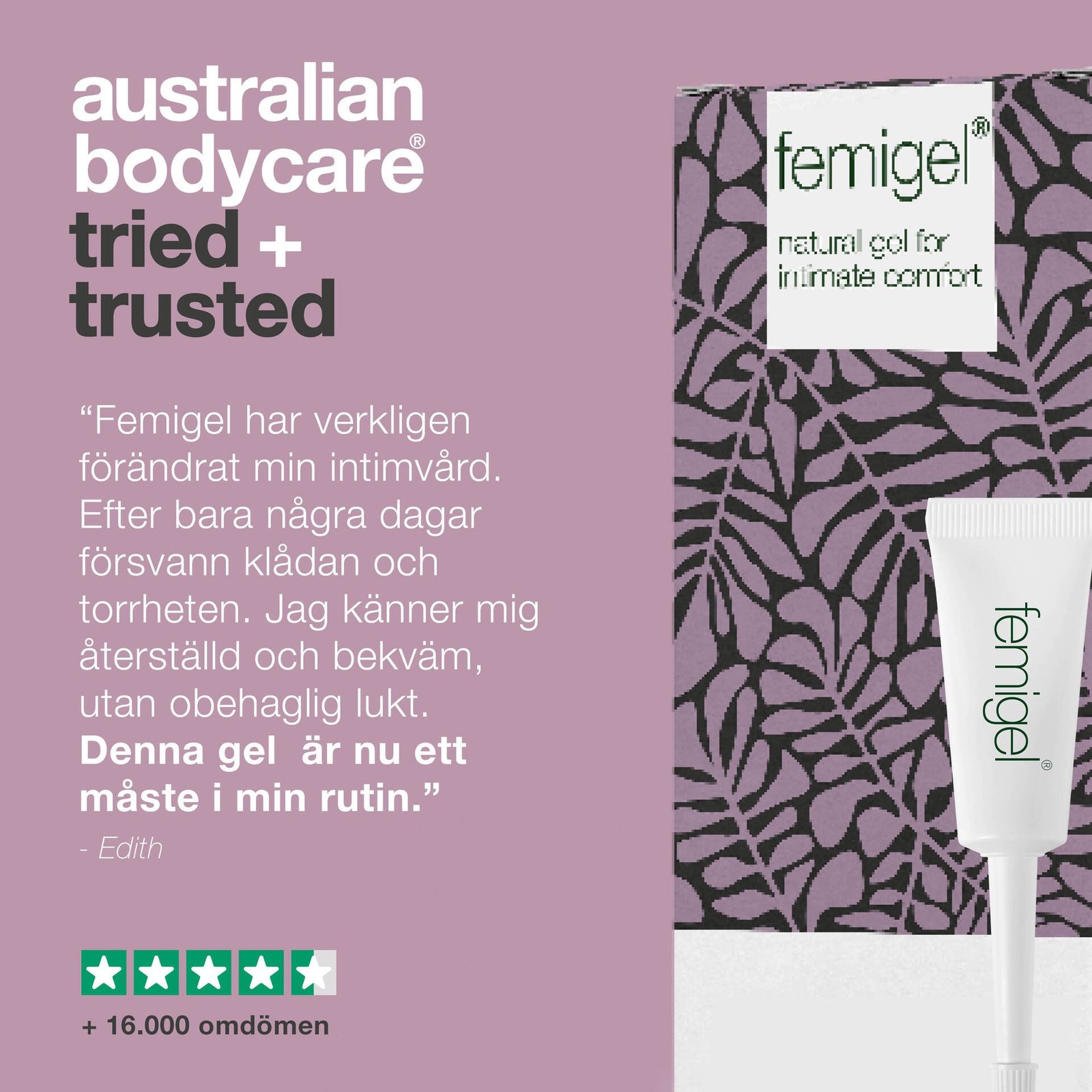 Australian Bodycare Femigel Intimgel mot torrhet och klåda 5 x 7ml