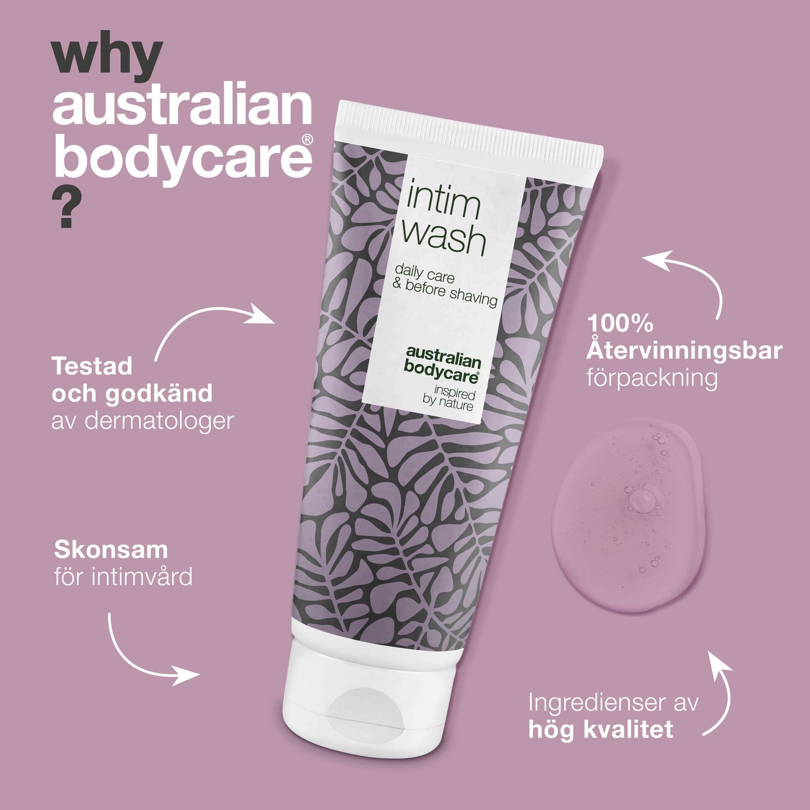 Australian Bodycare Intimtvål vid lukt, torrhet och klåda 200 ml