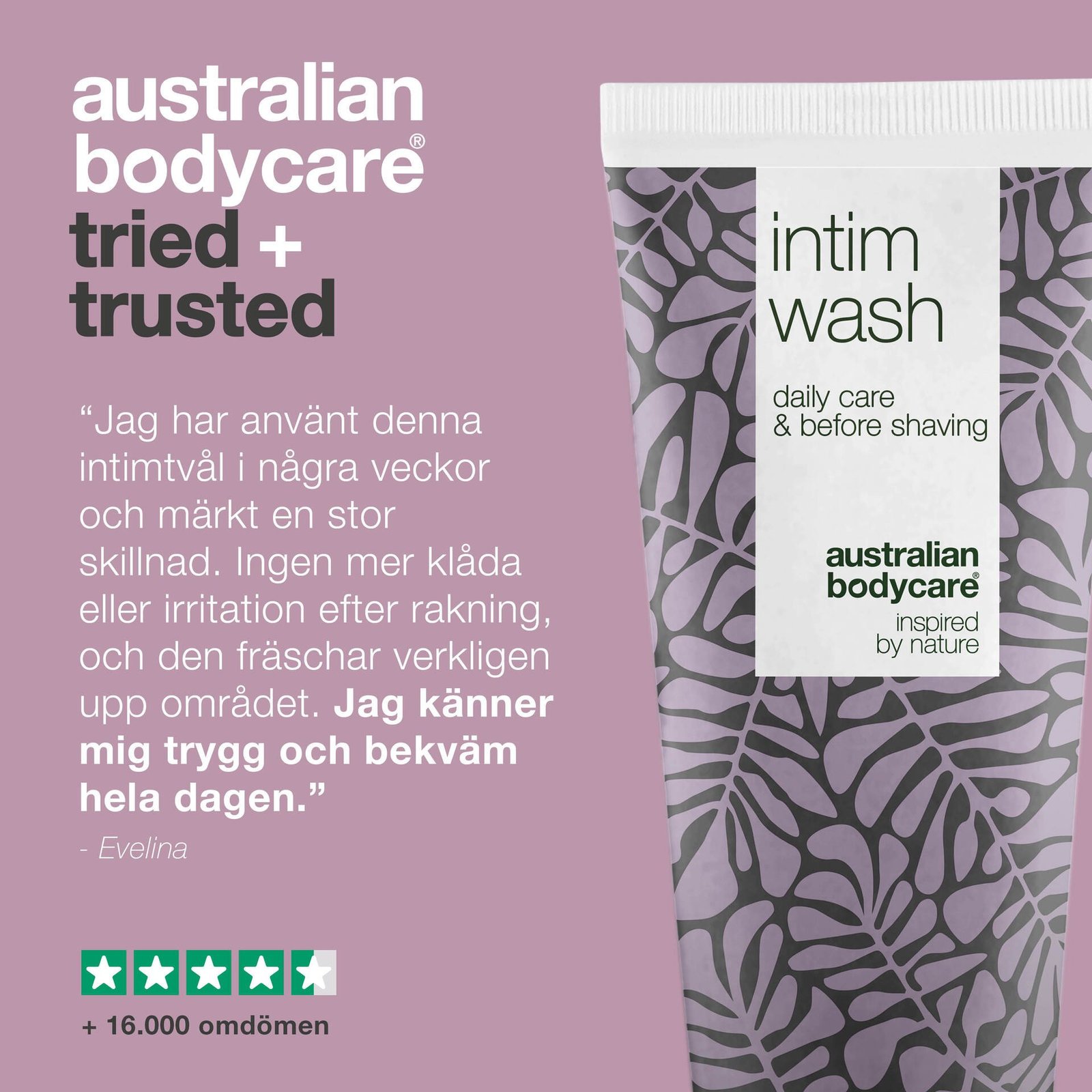 Australian Bodycare Intimtvål vid lukt, torrhet och klåda 200 ml