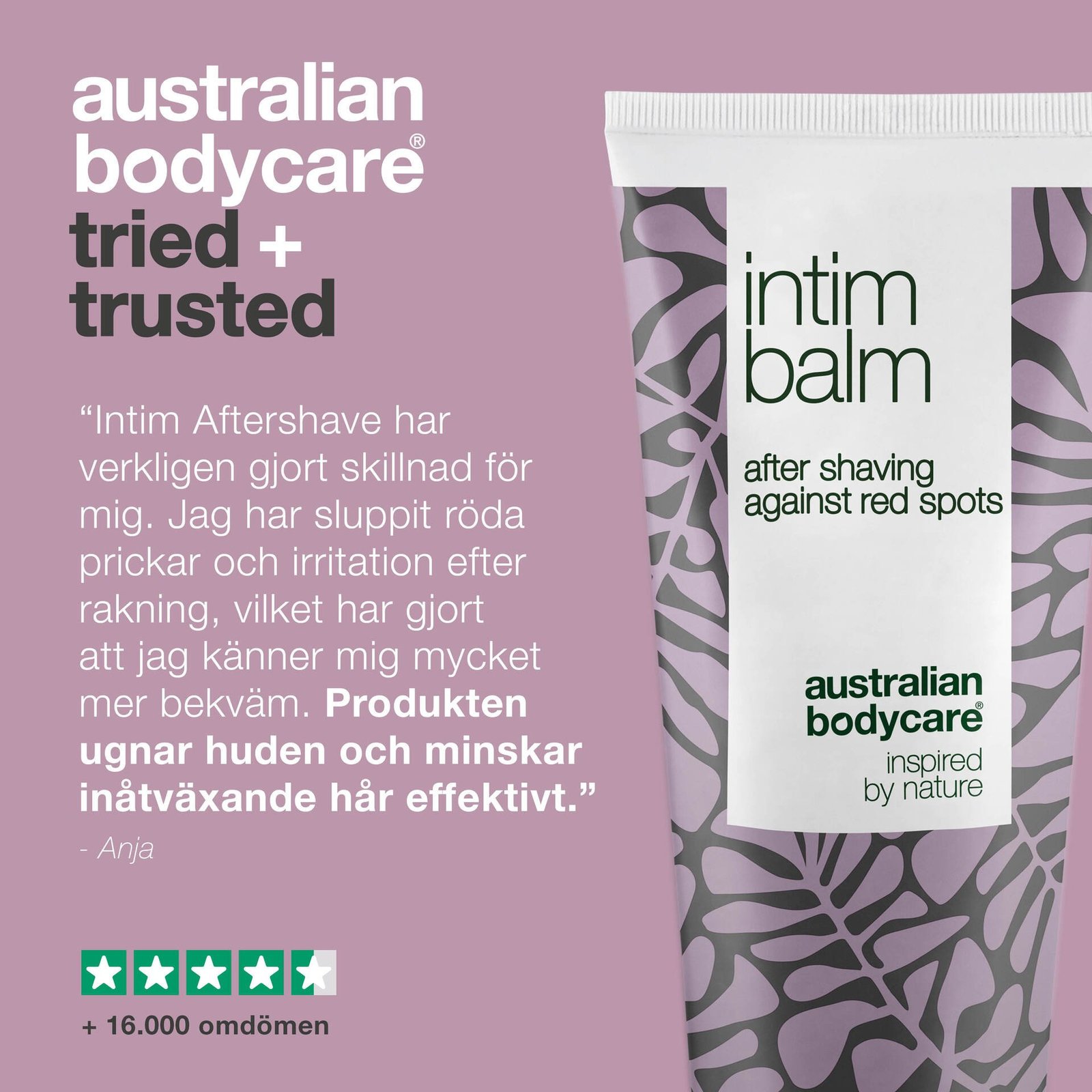 Australian Bodycare Intim Aftershave mot röda prickar 100 ml