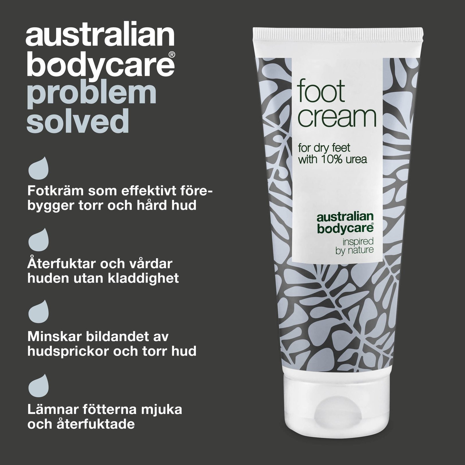 Australian Bodycare Fotkräm 10% Urea för torra fötter 100 ml