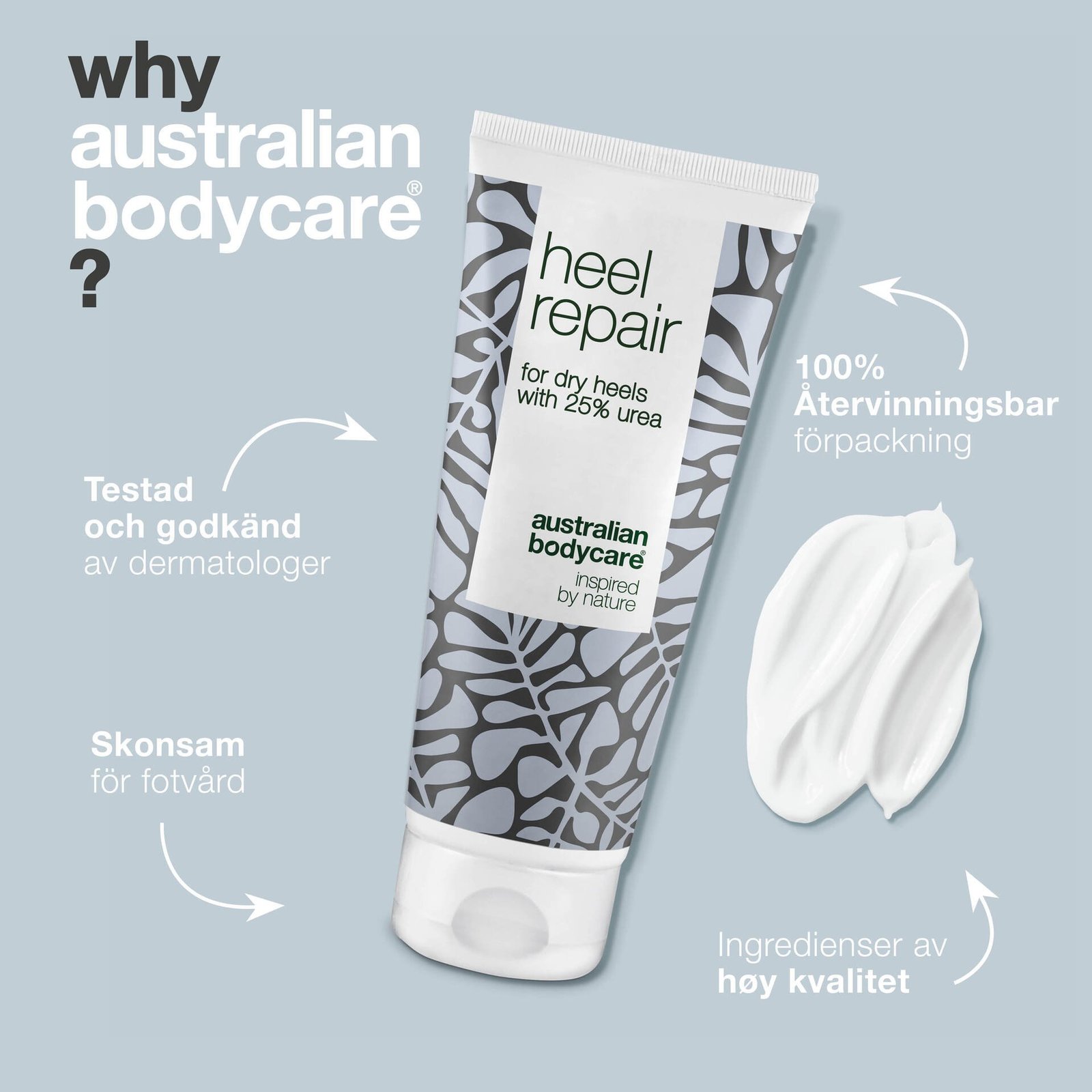 Australian Bodycare Hälkräm 25% Urea för hälsprickor 100 ml