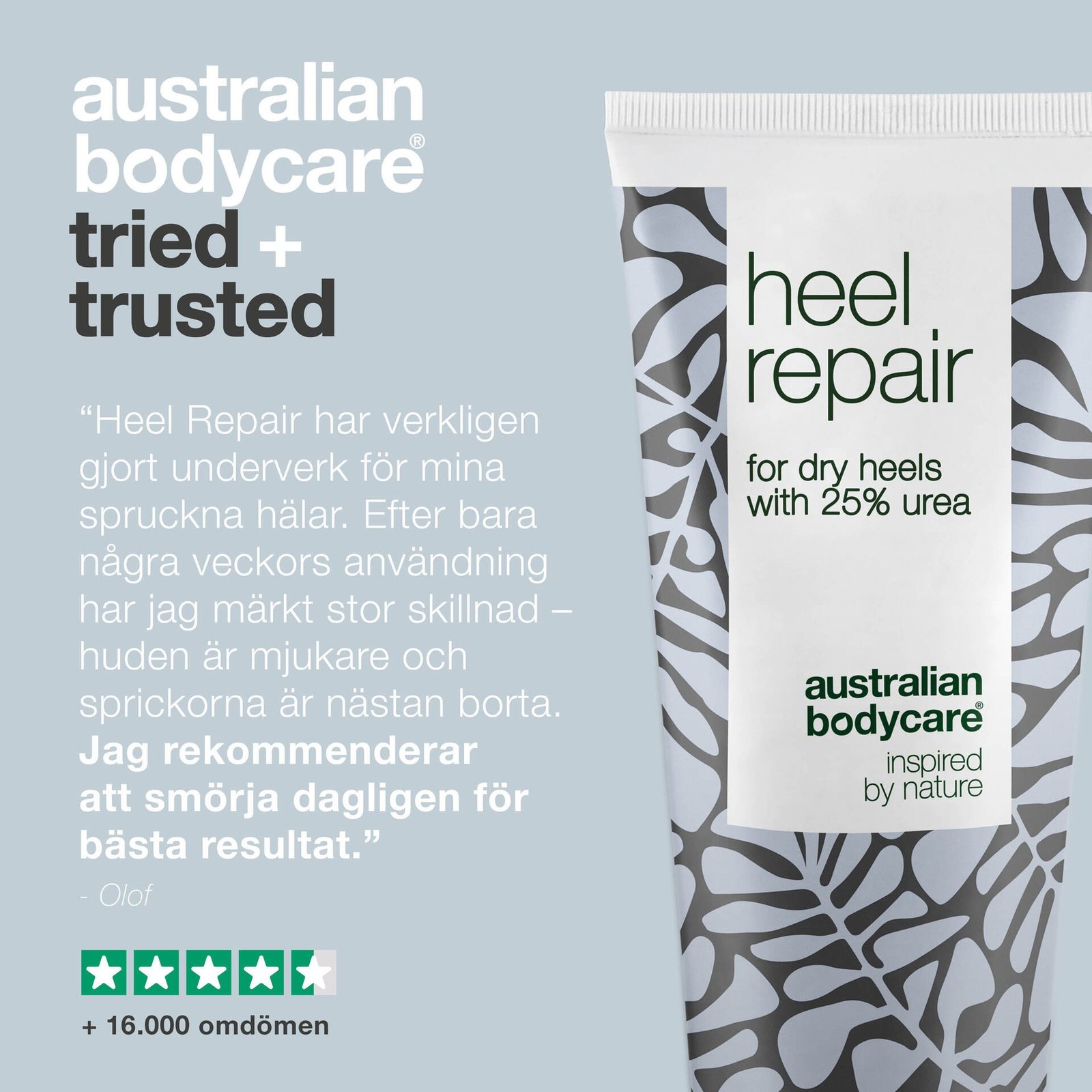 Australian Bodycare Hälkräm 25% Urea för hälsprickor 100 ml