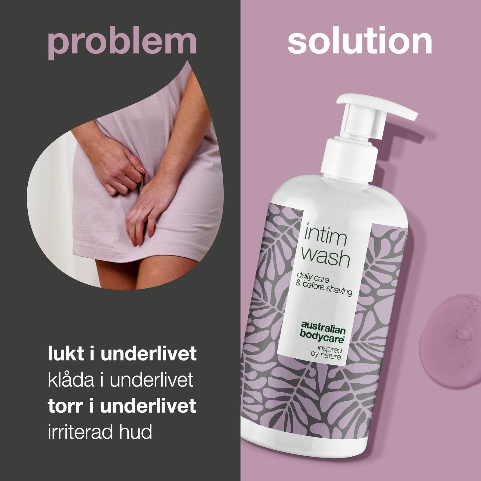 Australian Bodycare Intimtvål mot lukt, torrhet och klåda 500 ml