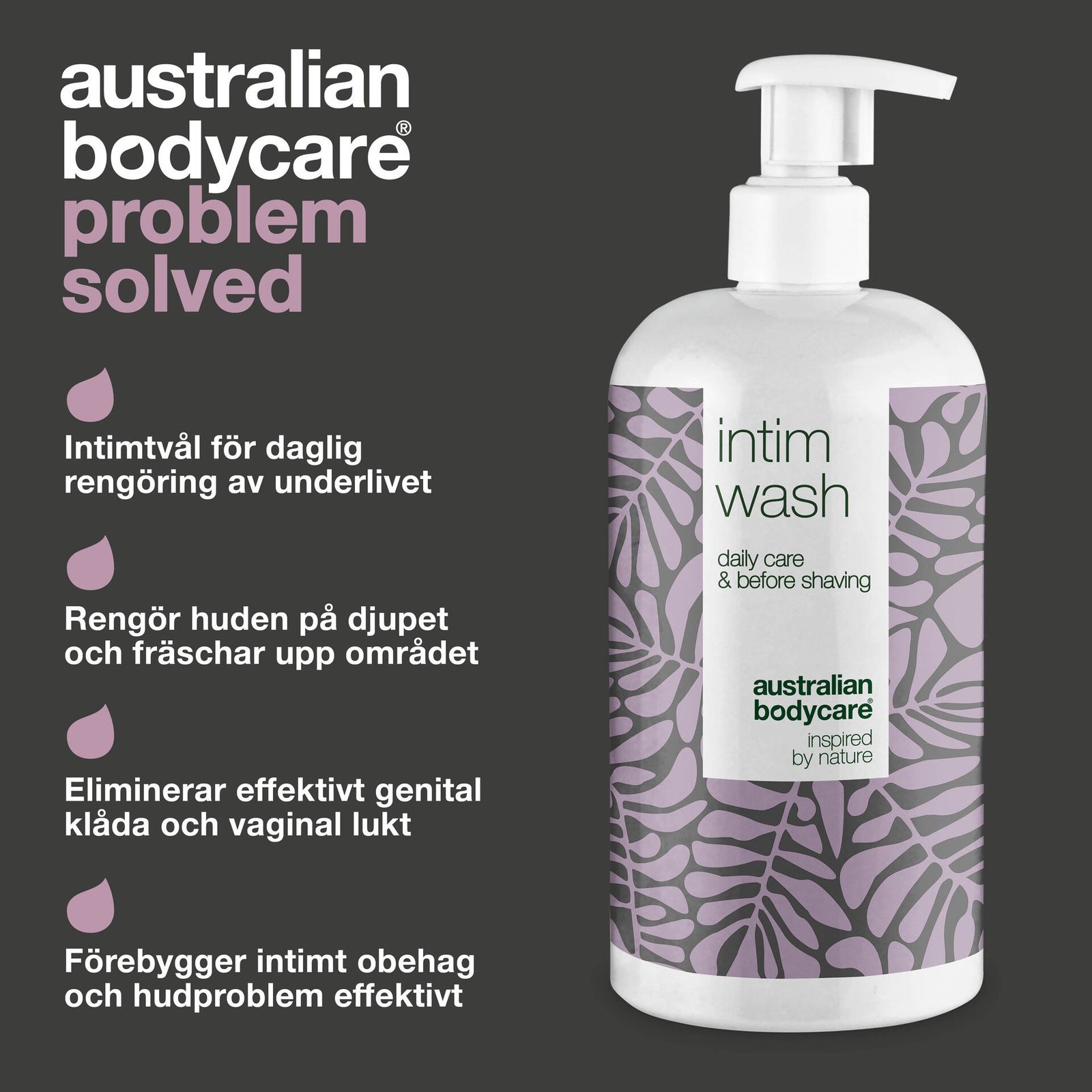 Australian Bodycare Intimtvål mot lukt, torrhet och klåda 500 ml