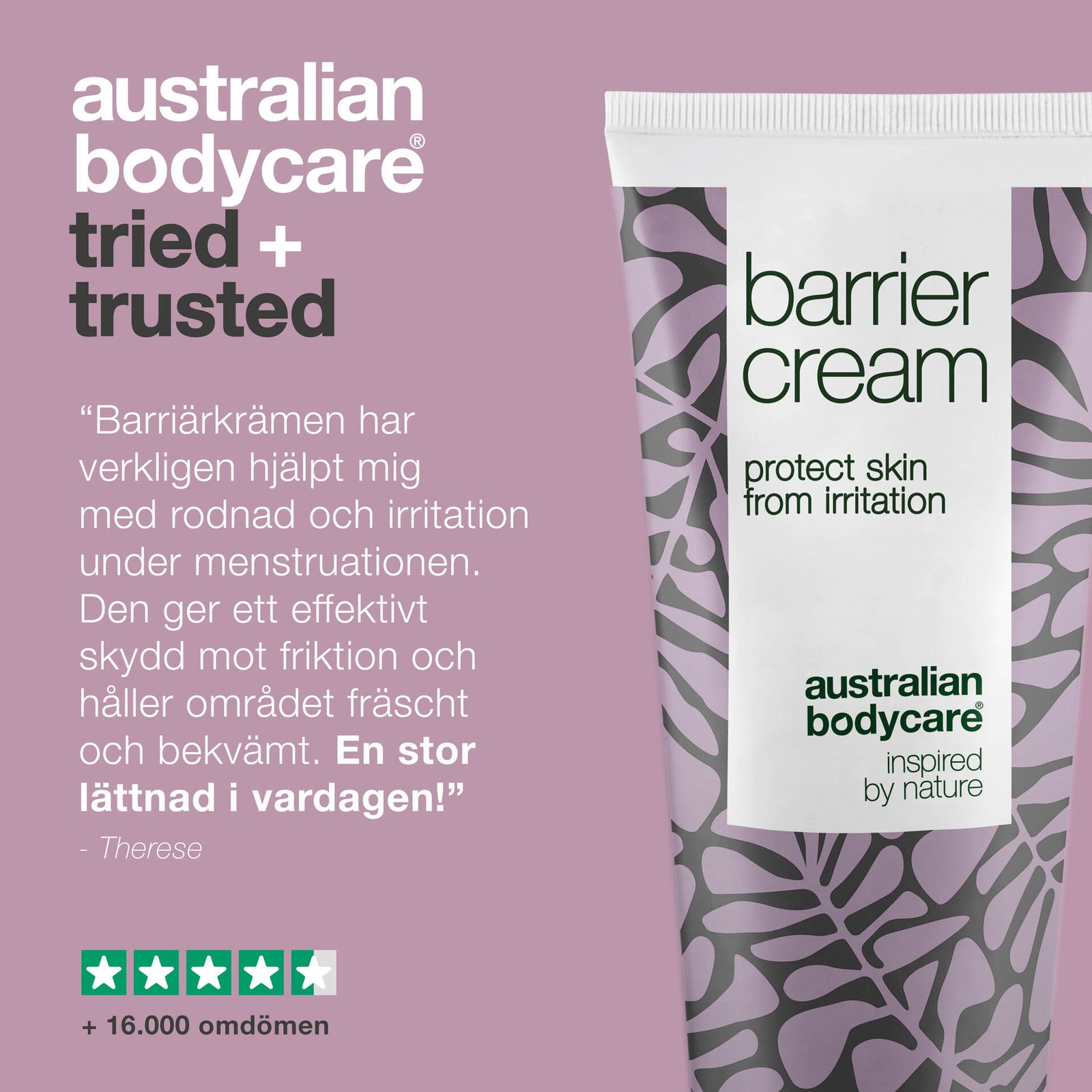Australian Bodycare Intim Barriärkräm Inkontinens och Irritation 100 ml