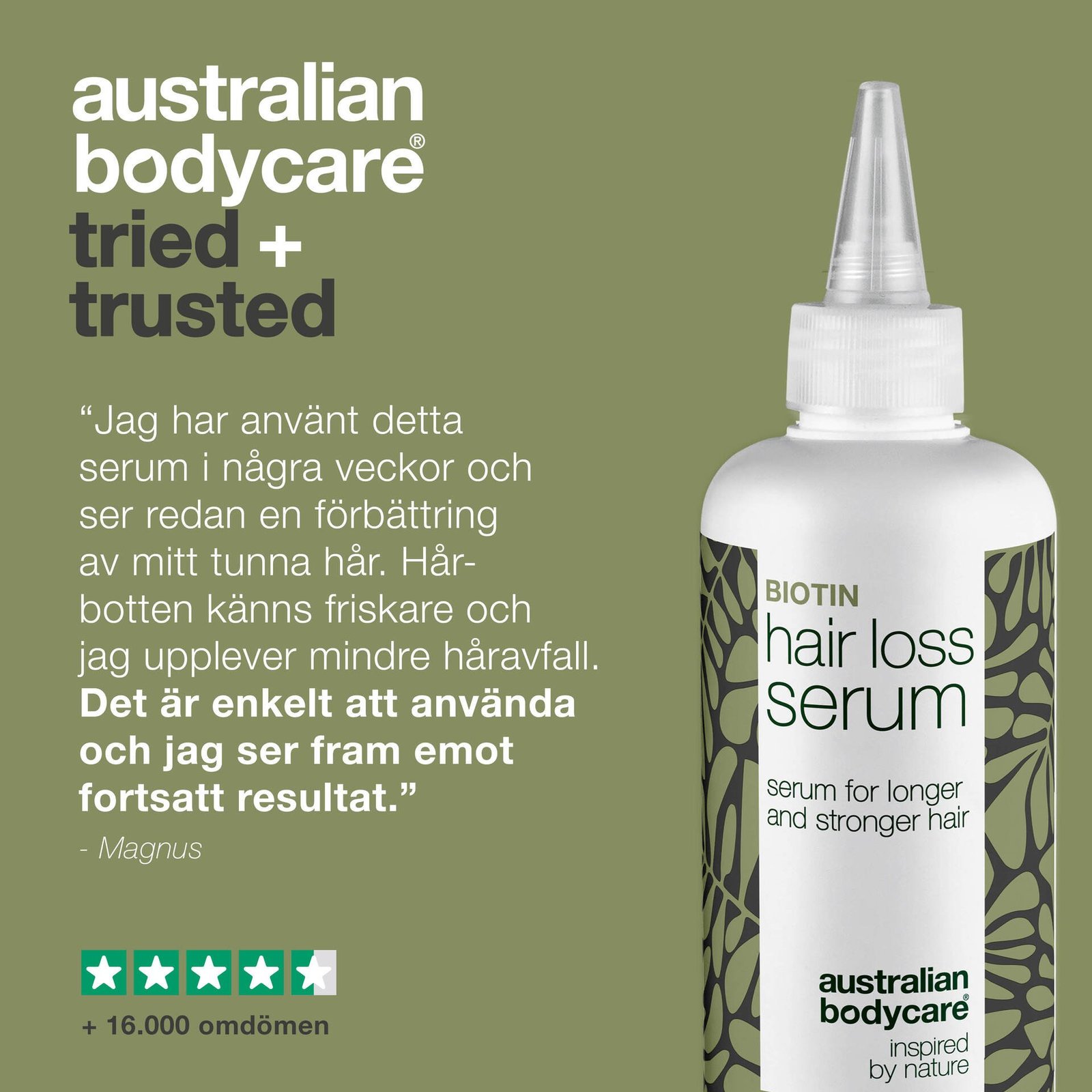 Australian Bodycare Håravfall Serum med Biotin 250 ml